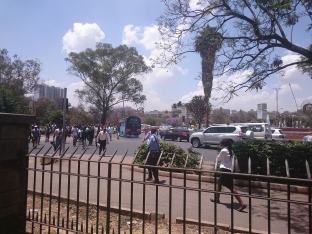 busy Nairobi intersection